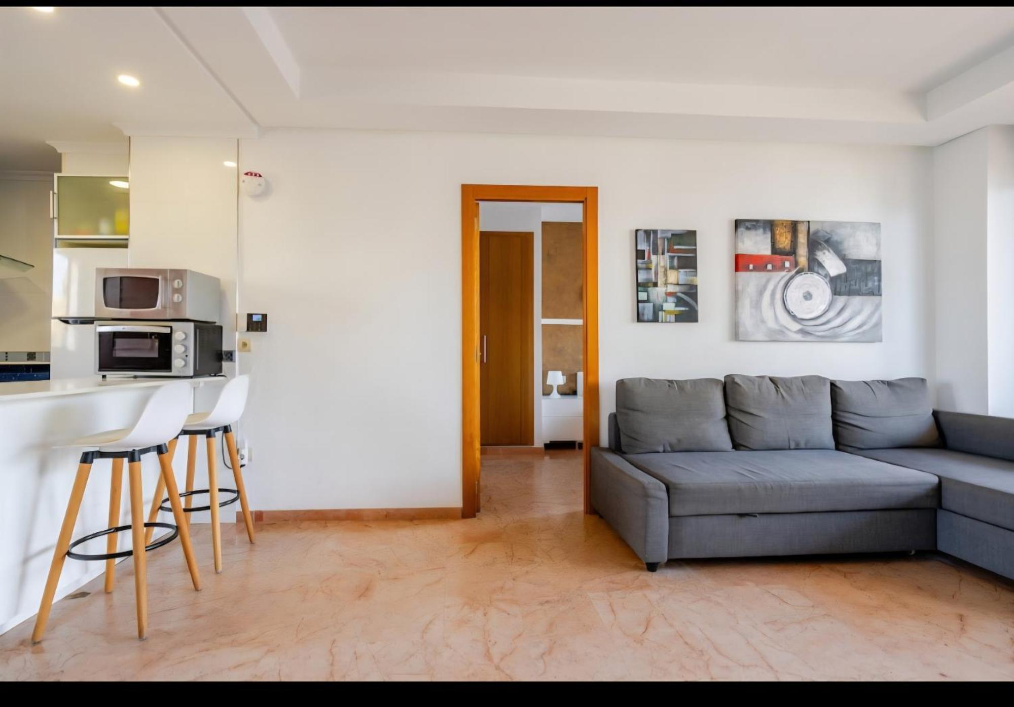 Apartamento Con Vista Al Mar Tavernes de Valldigna Bagian luar foto