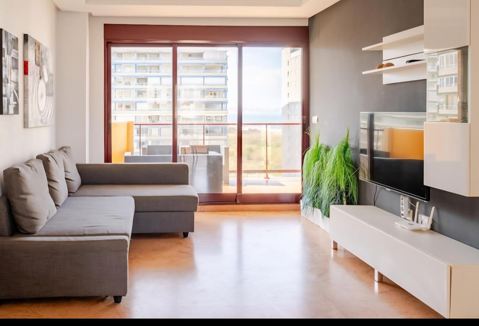 Apartamento Con Vista Al Mar Tavernes de Valldigna Bagian luar foto